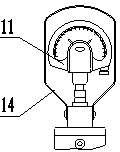 Checking fixture for measuring depth of bottom hole of valve retainer of engine cylinder cover