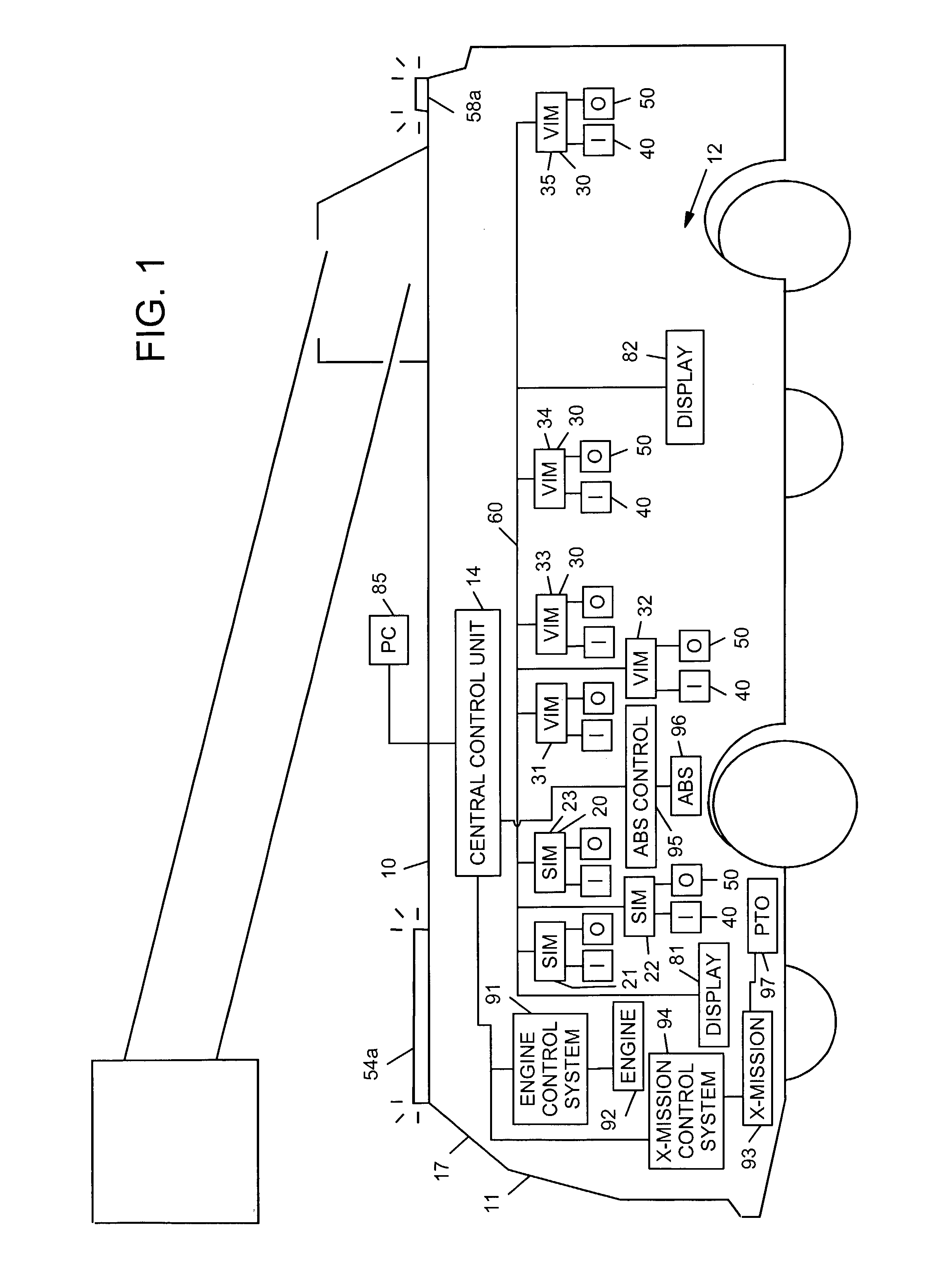 Control system and method for an equipment service vehicle