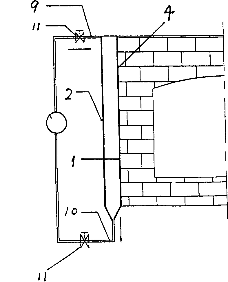 Method for reducing heat loss of industrial furnace shell