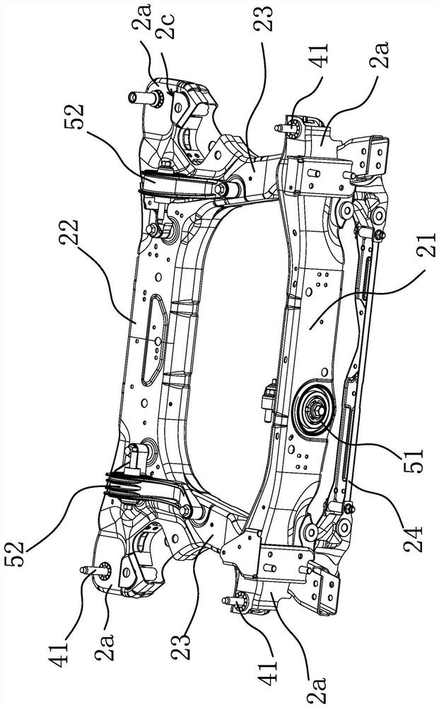 Automobile front suspension framework
