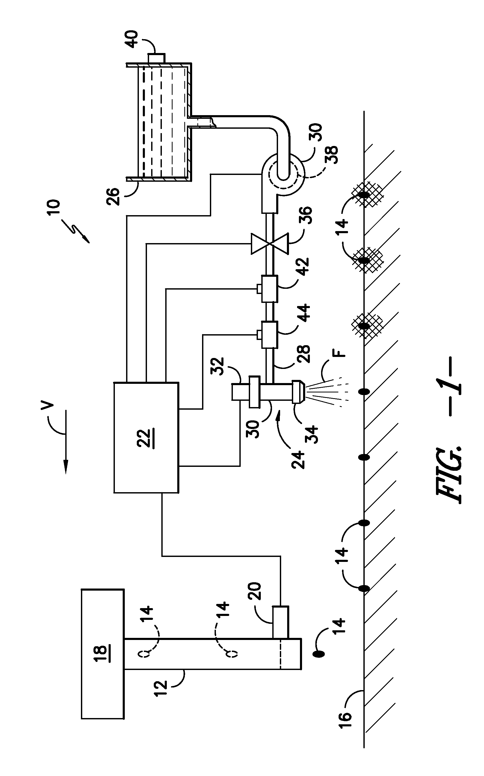 System for Spraying Plants and/or Plant Precursors