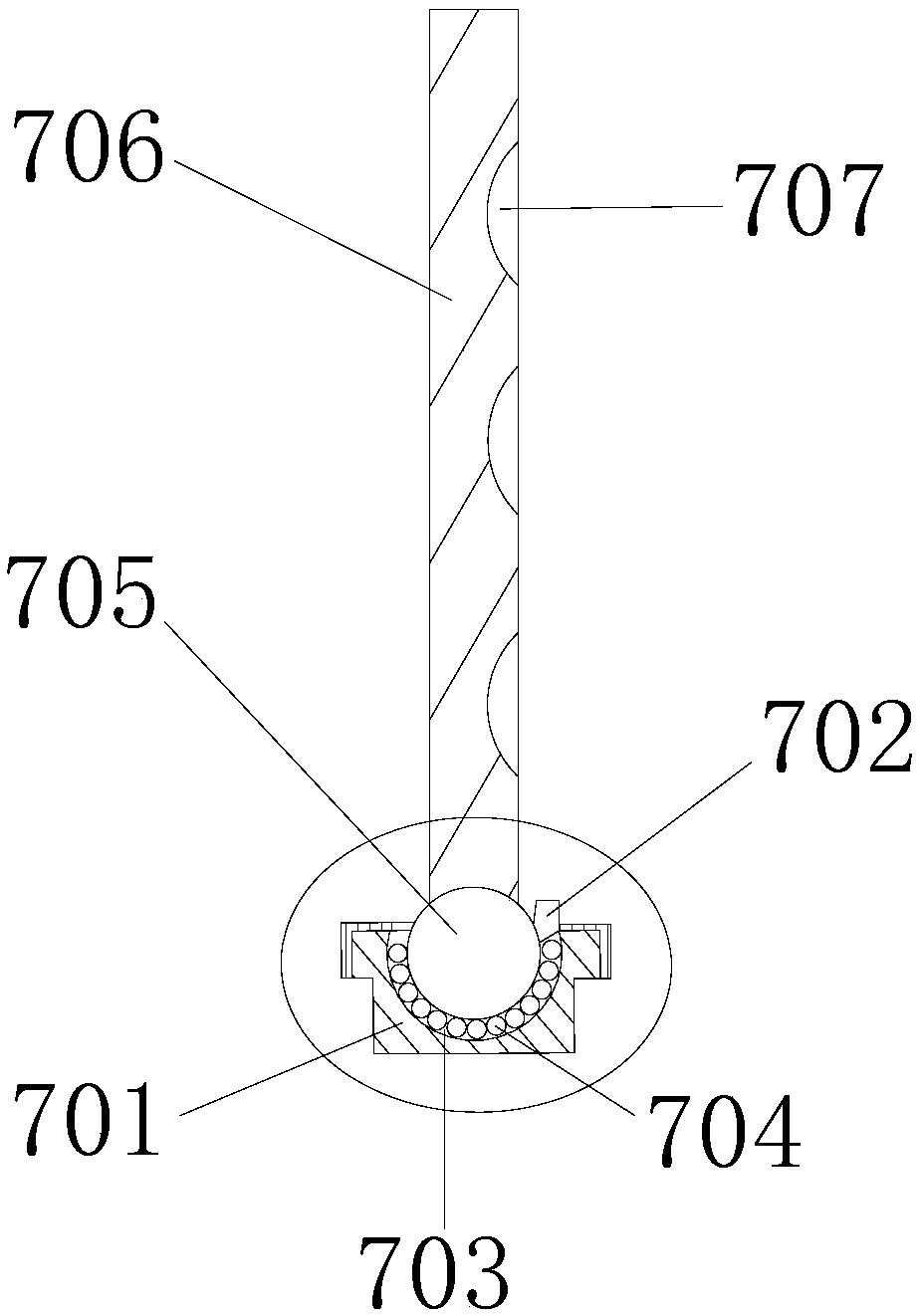 Anti-winding polytetrafluoroethylene device