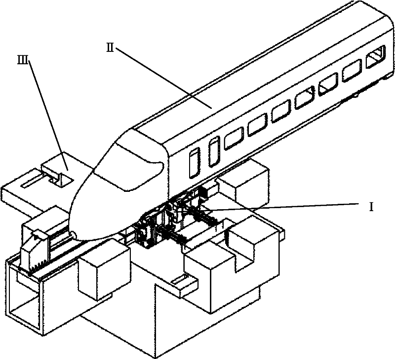 Test bench for suspension self-vibration property of steering frame of railway vehicle based on sine frequency sweeping method