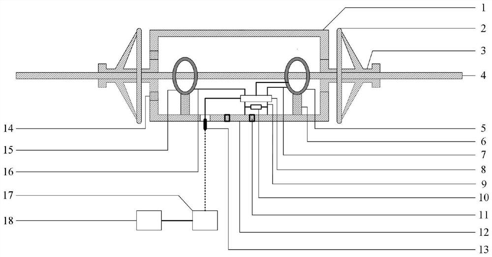 Electric signal measuring device for high-voltage overhead line