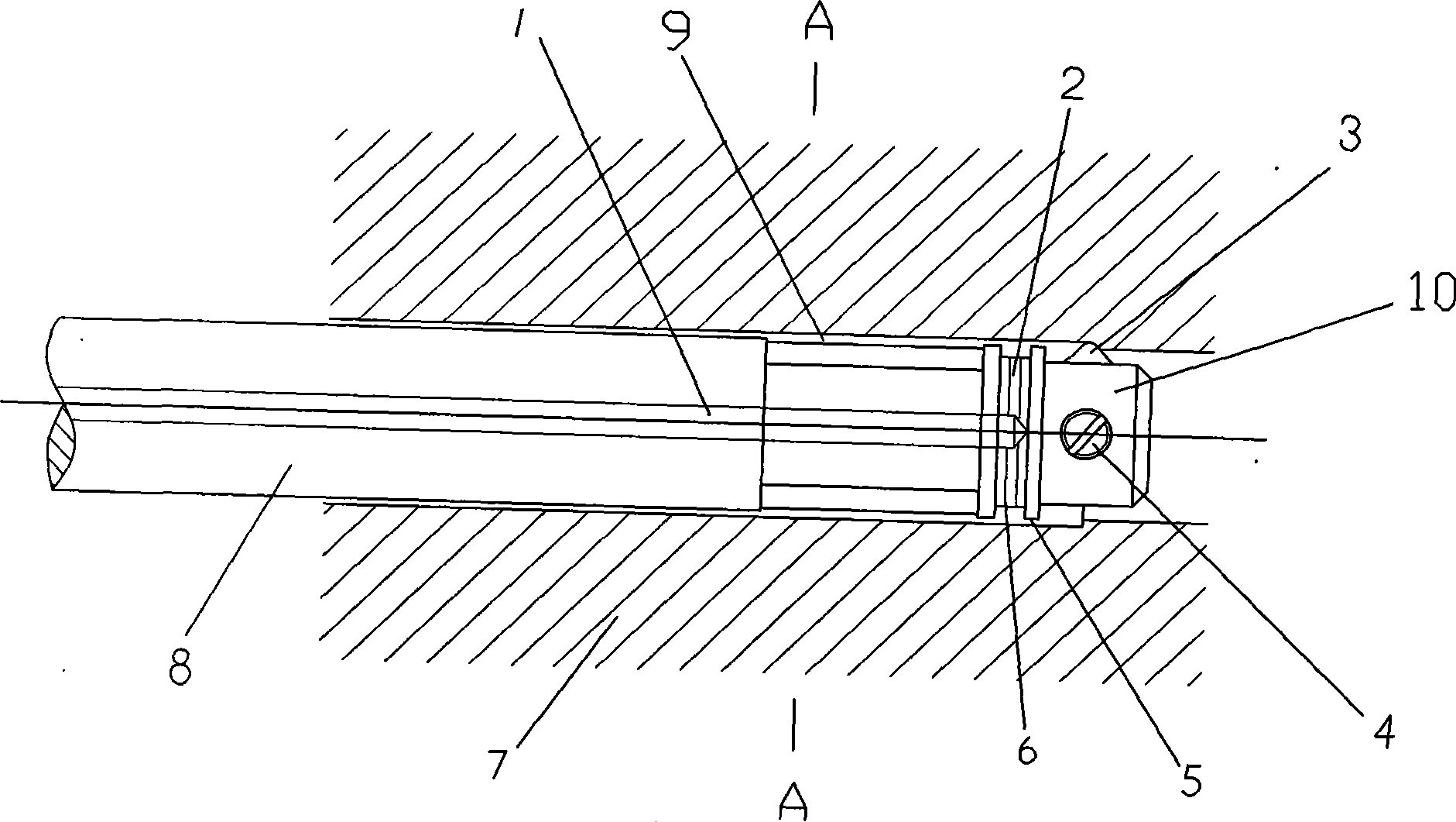 Hydrodynamic auxiliary shoring cutter-holder and shoring method
