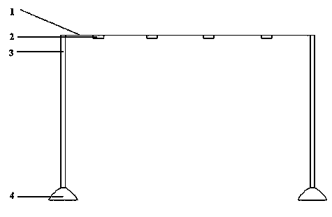 Anti-wind clothes airing rod and matched clothes hanger thereof