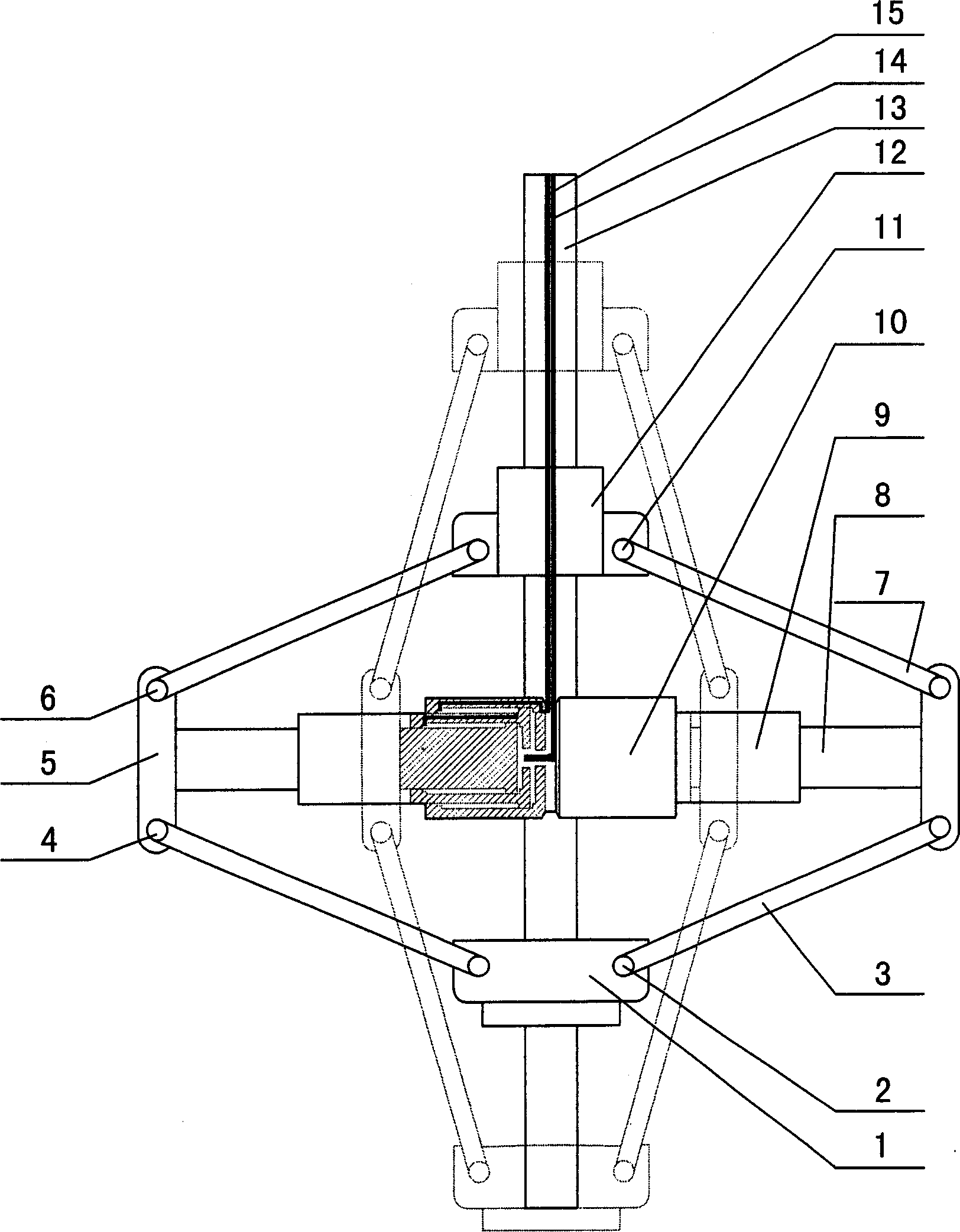 Gradient pushing and enlarging device