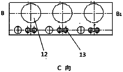 Marking method for V-shaped diesel engine rack blank