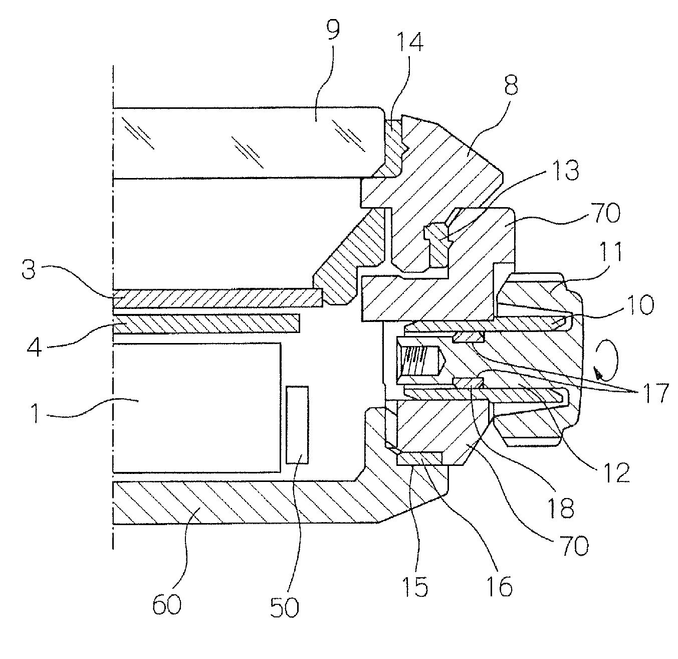 Device and a method of manufacturing a housing material