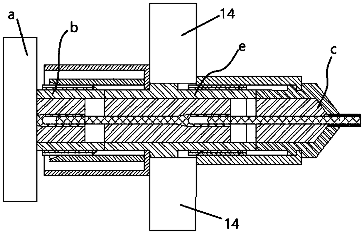 Fast connection tool of communication device