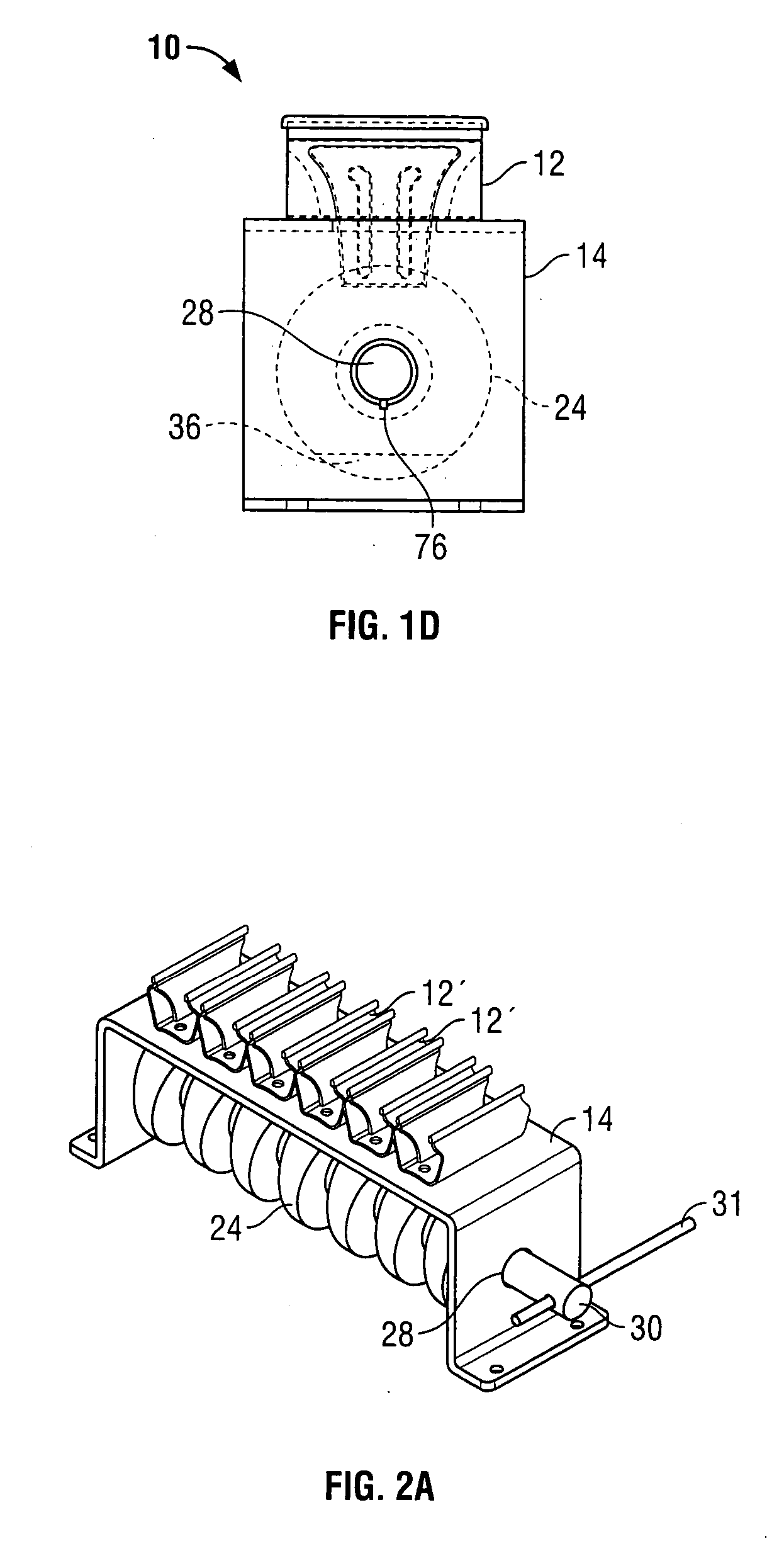 Compact clamping cartridge for panel-type products
