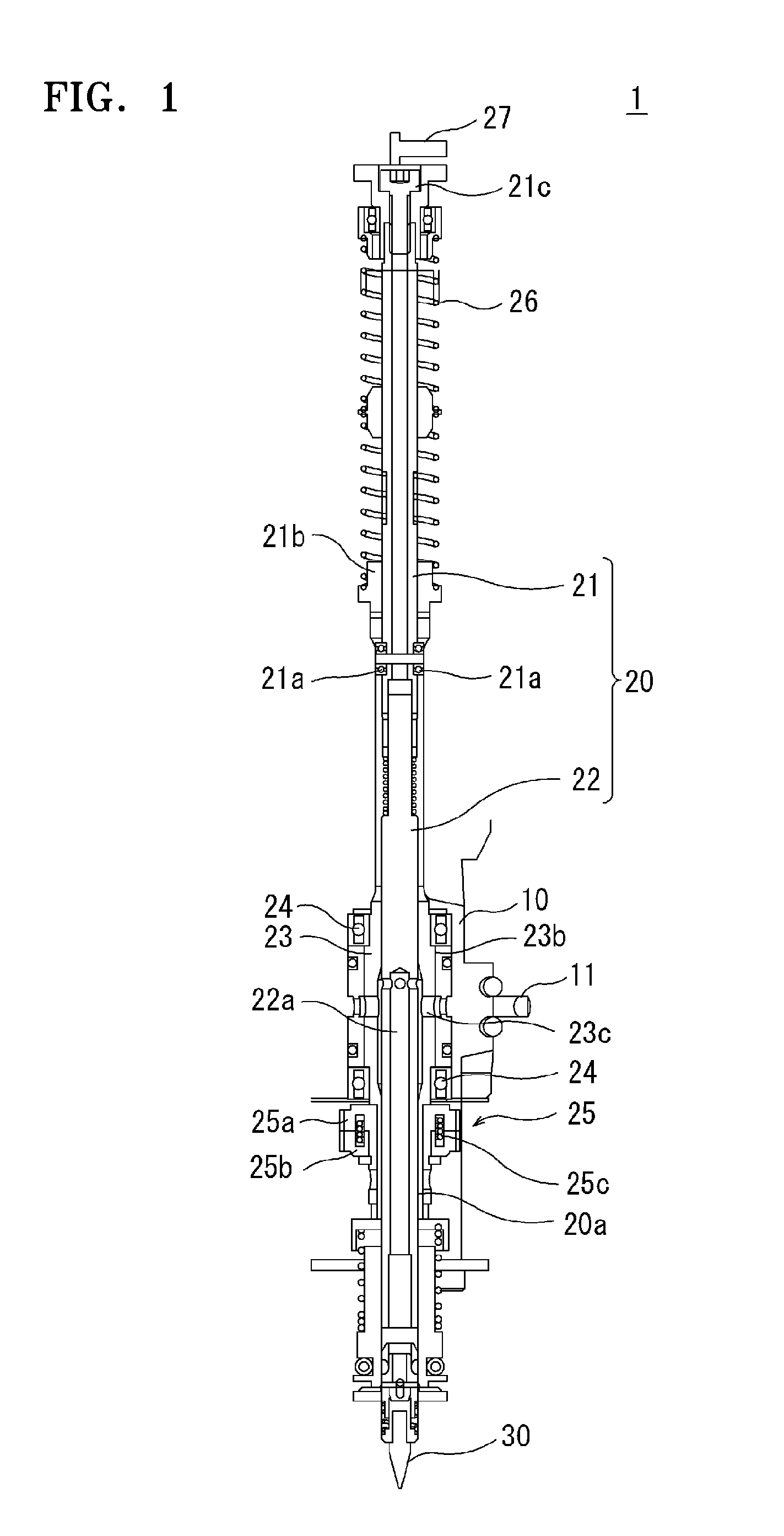 Adsorption head for surface mounting device