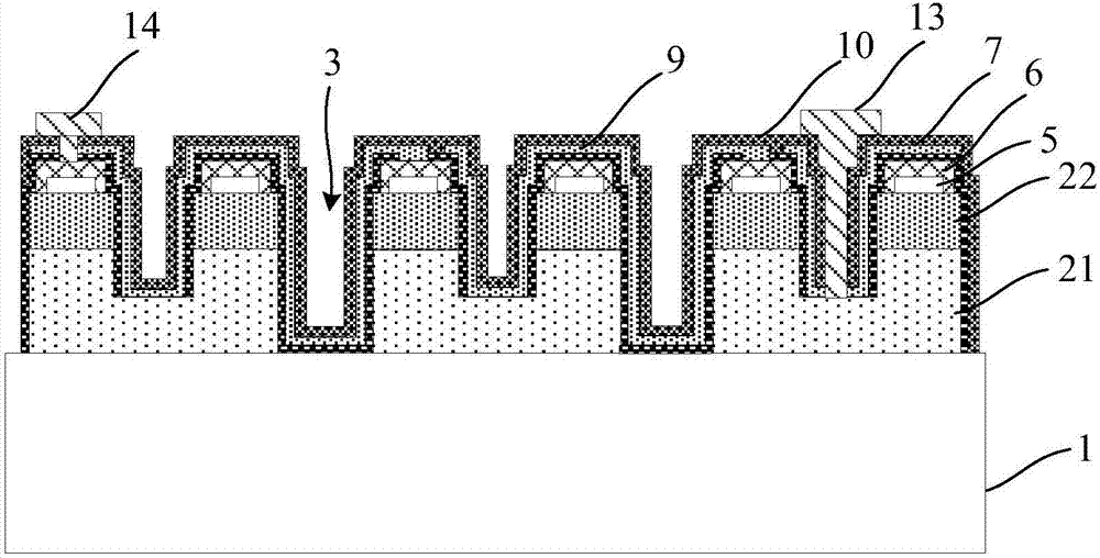 High voltage inverted LED chip structure and manufacturing method thereof