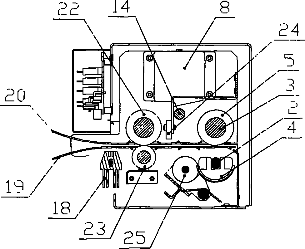 Automatic roll stamping seal device