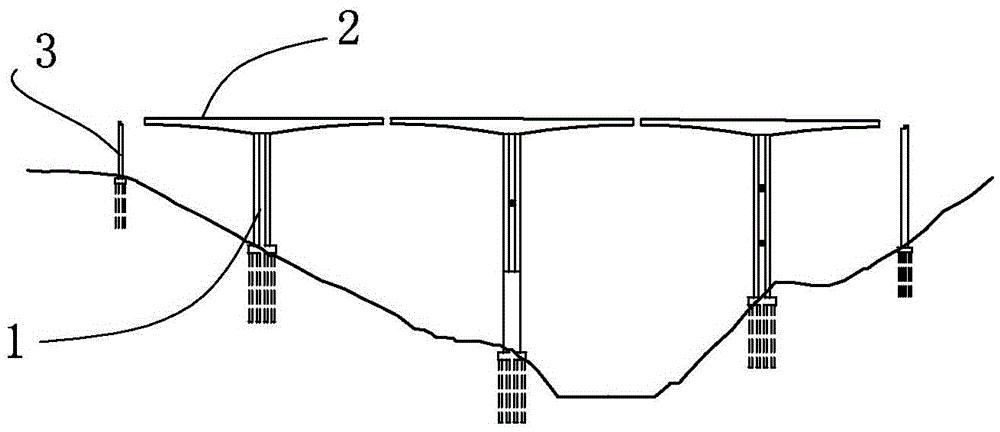 Asymmetrical casting construction method of side span of rigid frame bridge with extra high piers and long span length