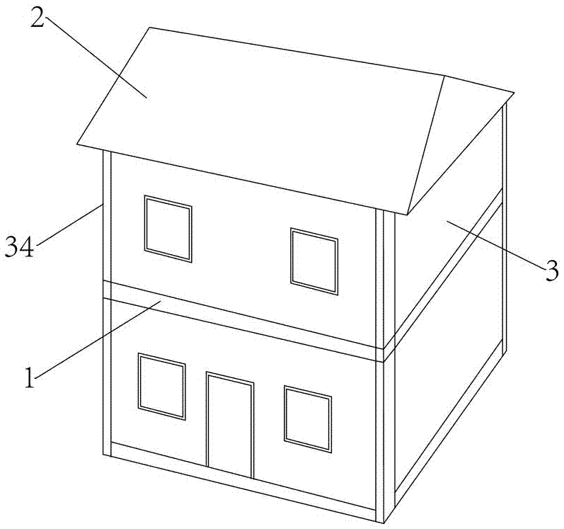Lightweight assembled steel-structure house and building method thereof
