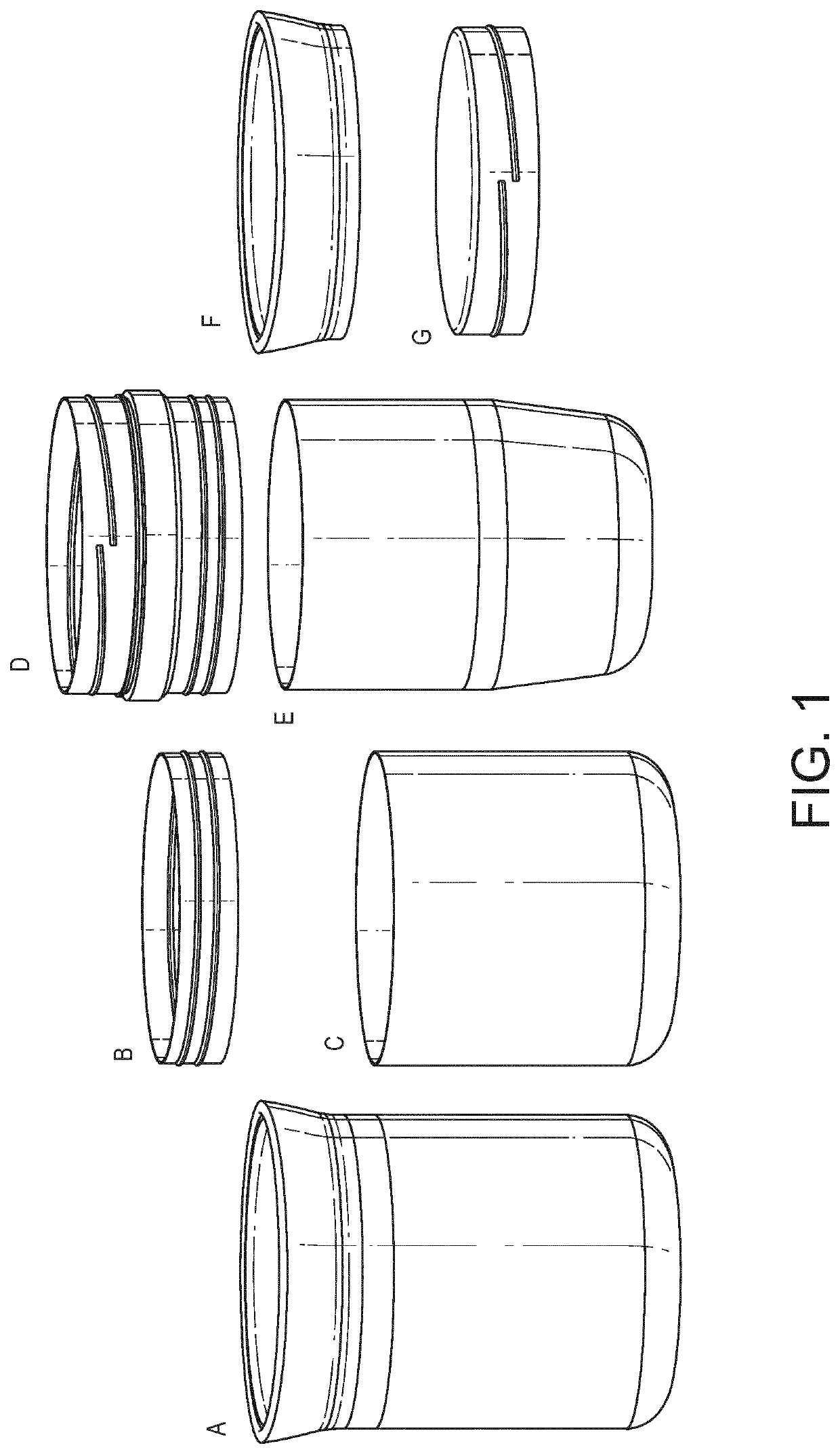 Reusable container for frozen products