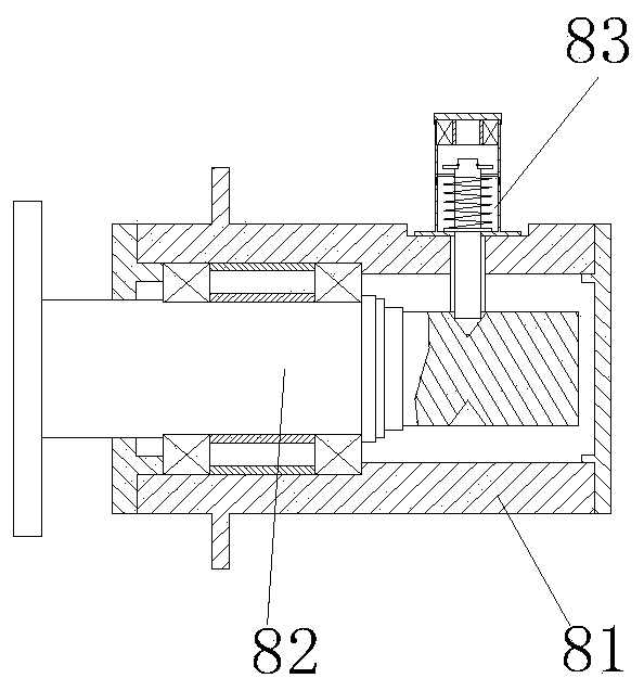 Robot for loading and unloading materials in heating furnace