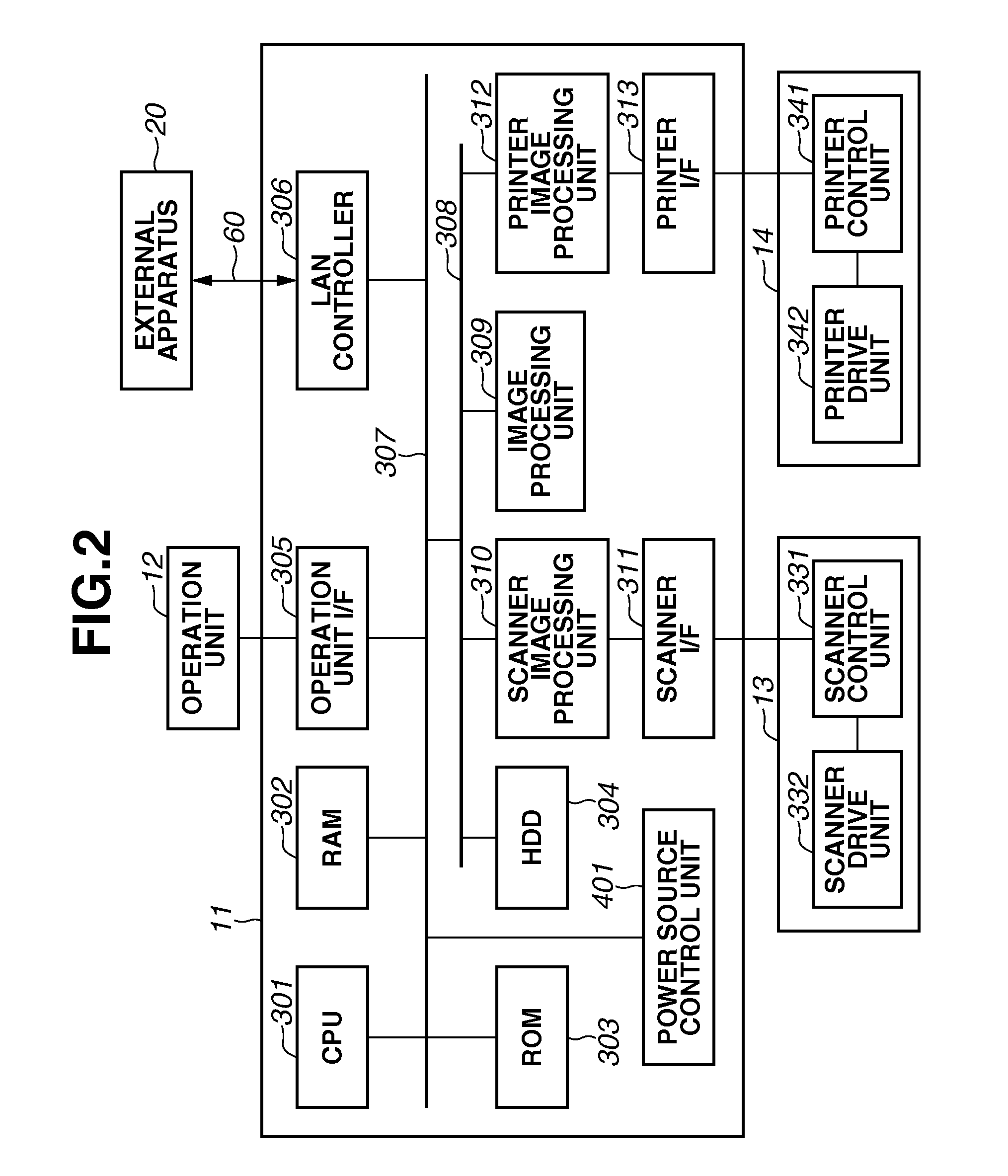 Image forming apparatus configured to switch between supplying and shutting-off of power to a portion of the image forming apparatus