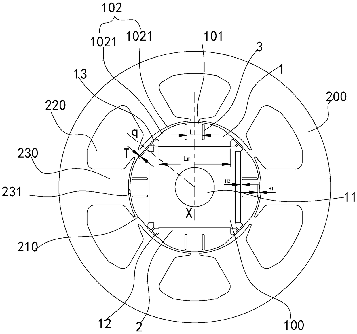 Motor rotor and motor with same