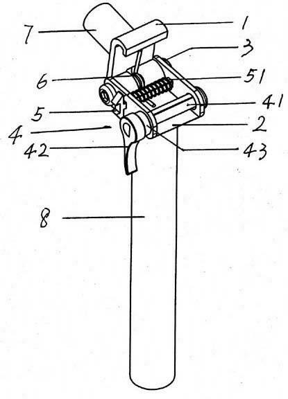 Semicircular shaft locking-type foldable saddle pipe