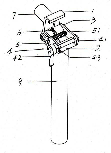 Semicircular shaft locking-type foldable saddle pipe