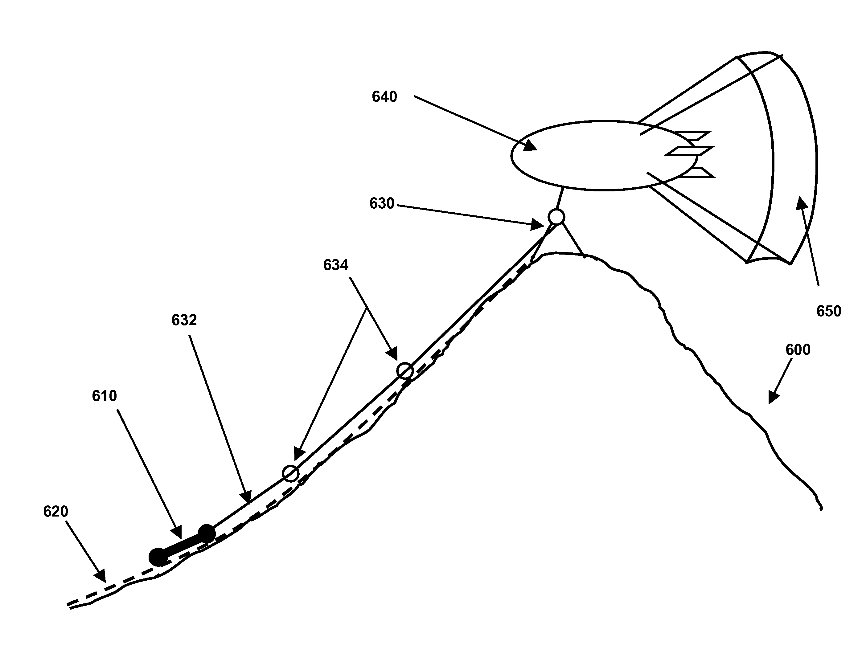Reciprocating system with buoyant aircraft, spinnaker sail, and heavy cars for generating electric power