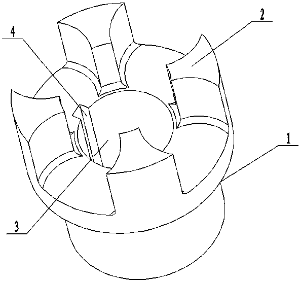 Warm forging forming technology of plum coupling