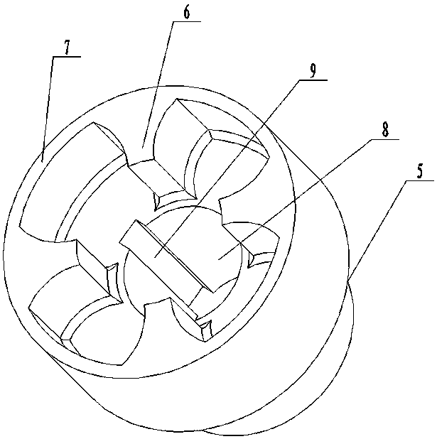 Warm forging forming technology of plum coupling