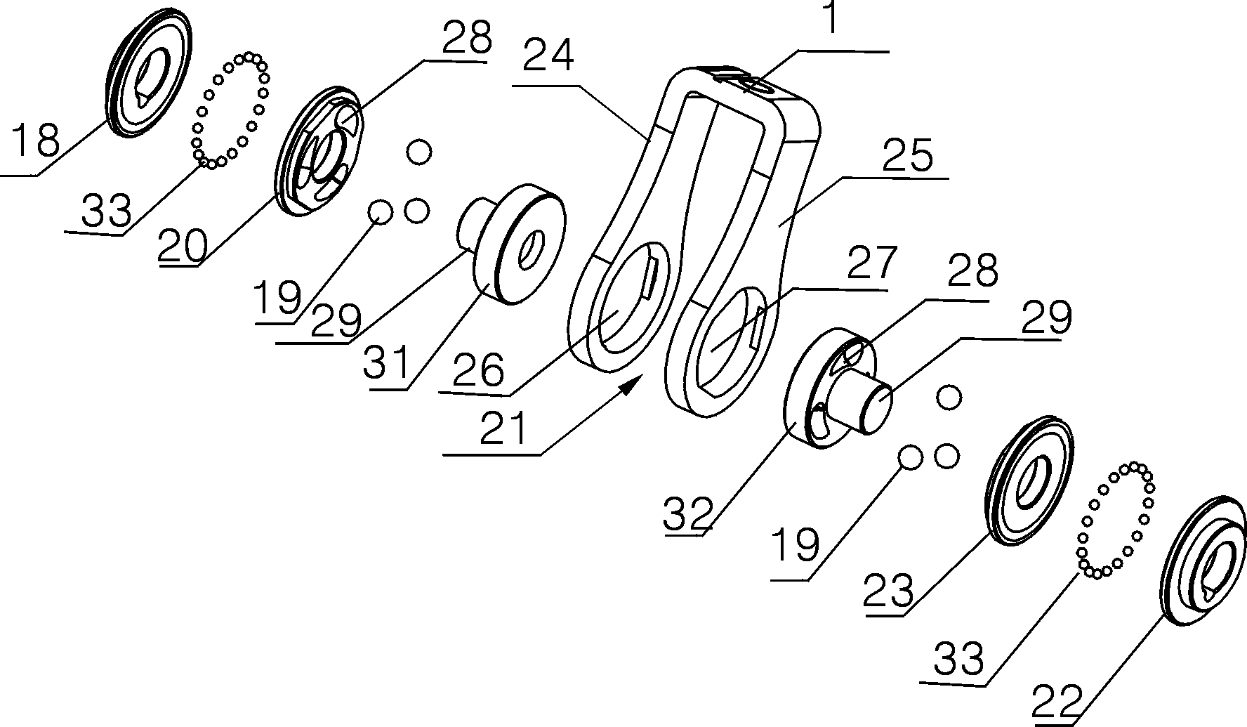 Brake device for mechanical disc brake of bicycle