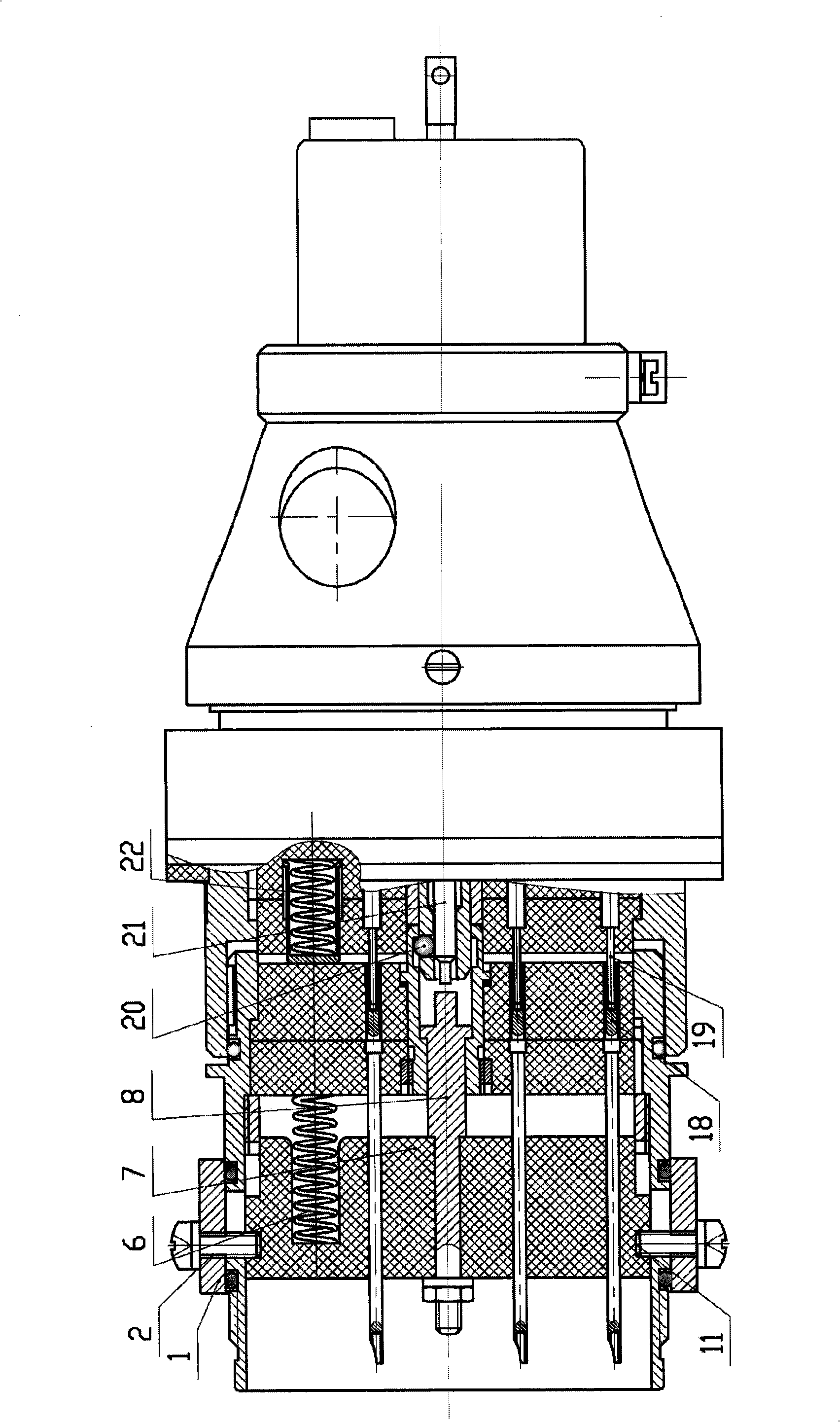 Plug with separating mechanism of unlocking sleeve