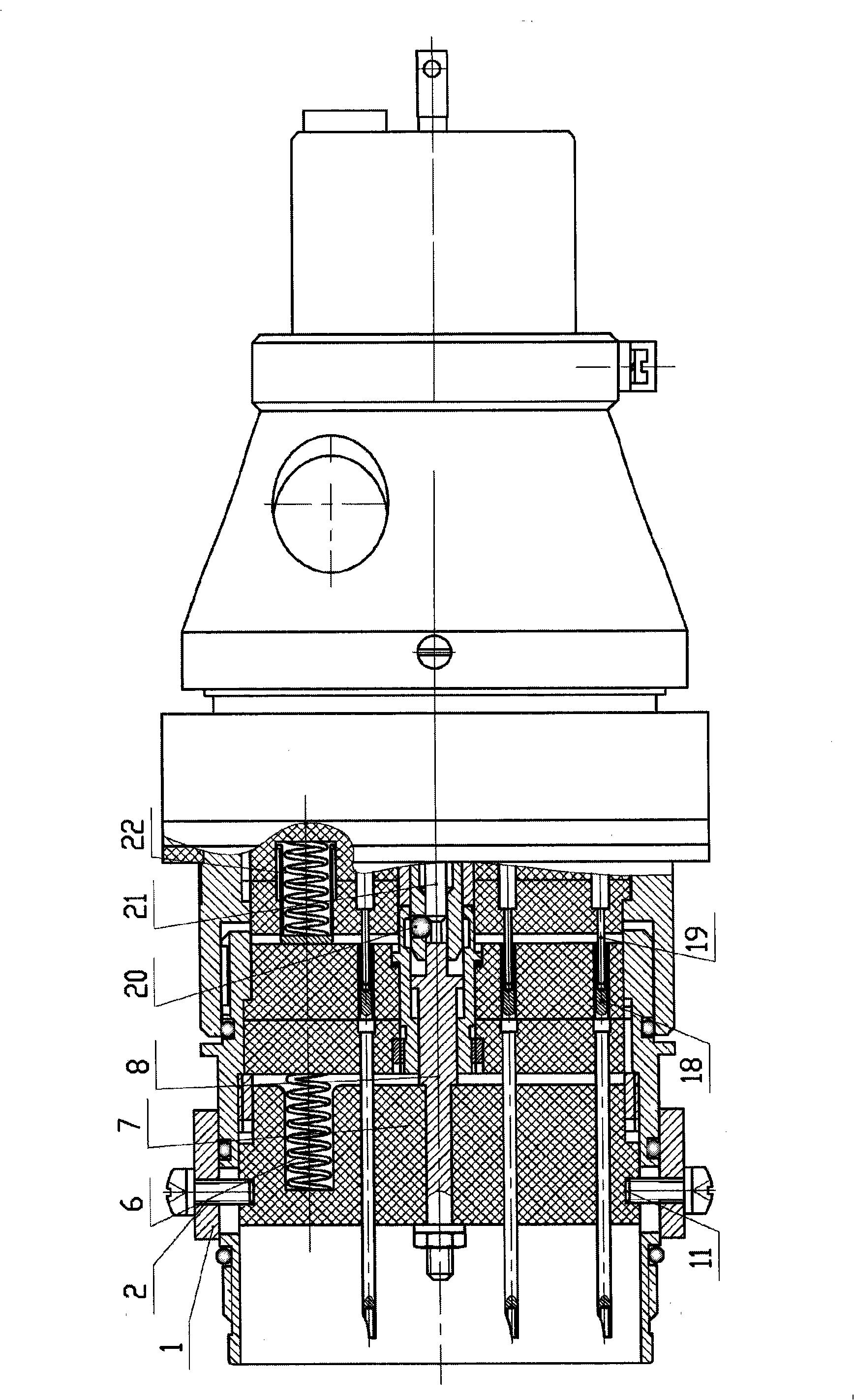 Plug with separating mechanism of unlocking sleeve