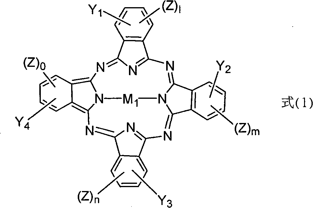 Organic metallic complexes containing phthalocyanine compound and use thereof