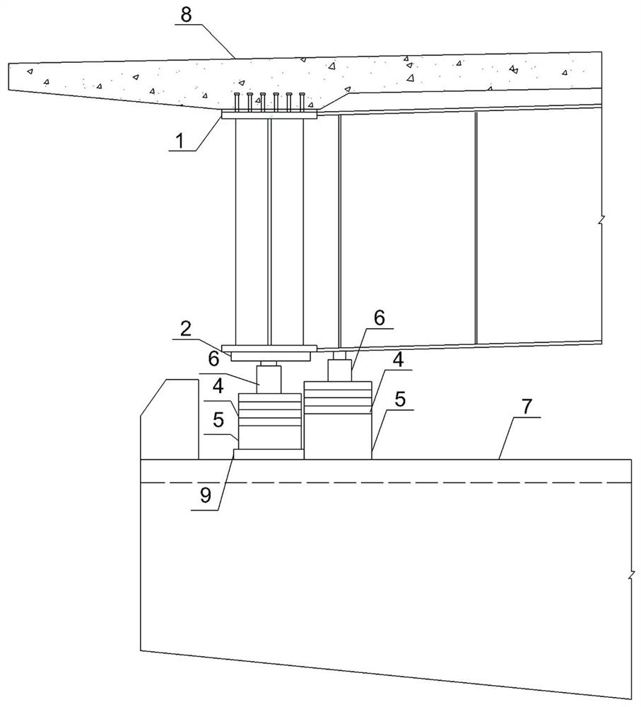 Method for improving cracking resistance of hogging moment area of steel-concrete composite beam bridge