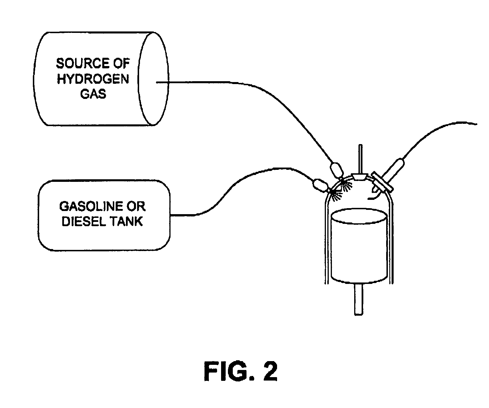 System and method for operating an internal combustion engine with hydrogen blended with conventional fossil fuels