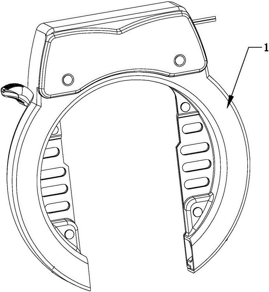 Electromagnetic horseshoe-shaped lock