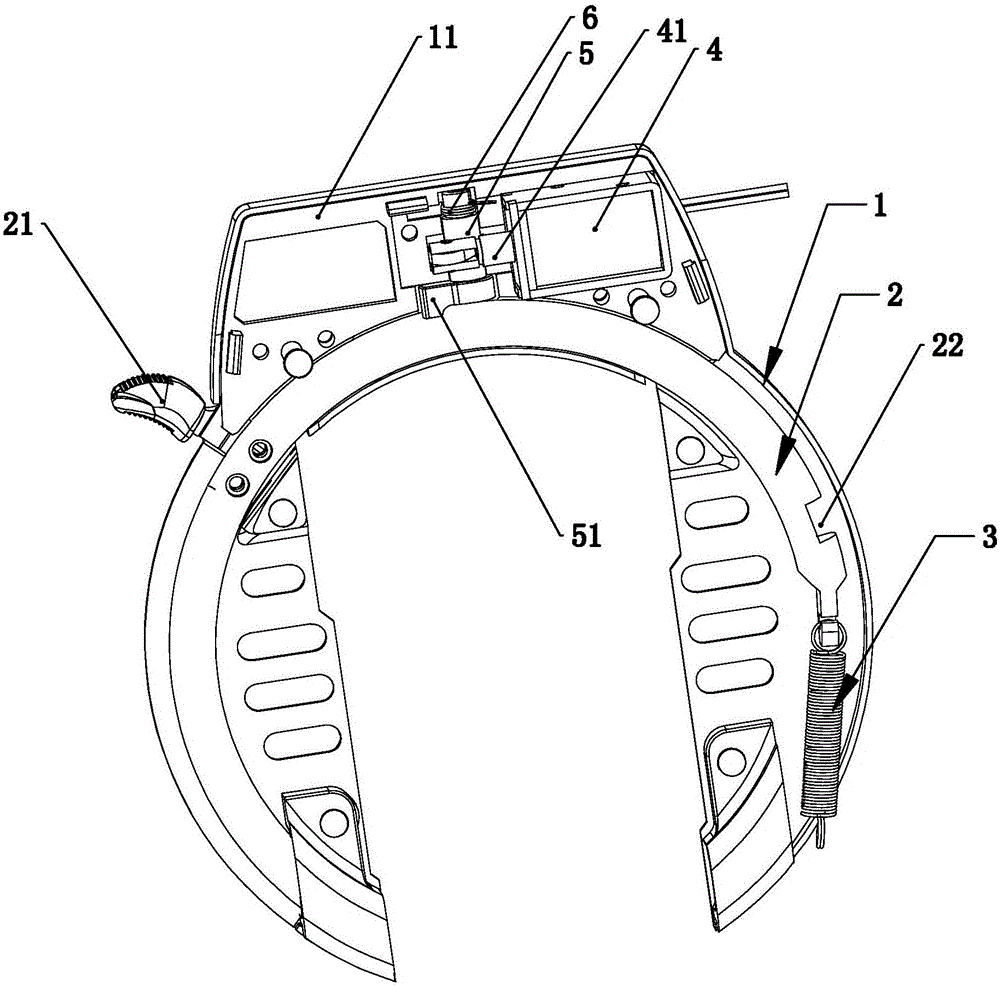 Electromagnetic horseshoe-shaped lock