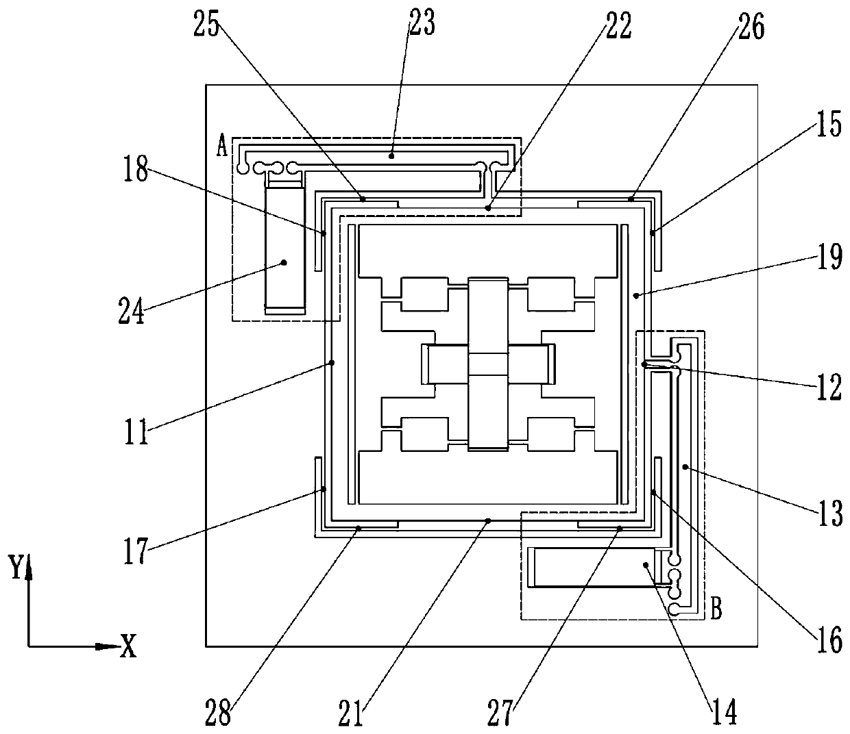 A three-dimensional precision piezoelectric sensing device