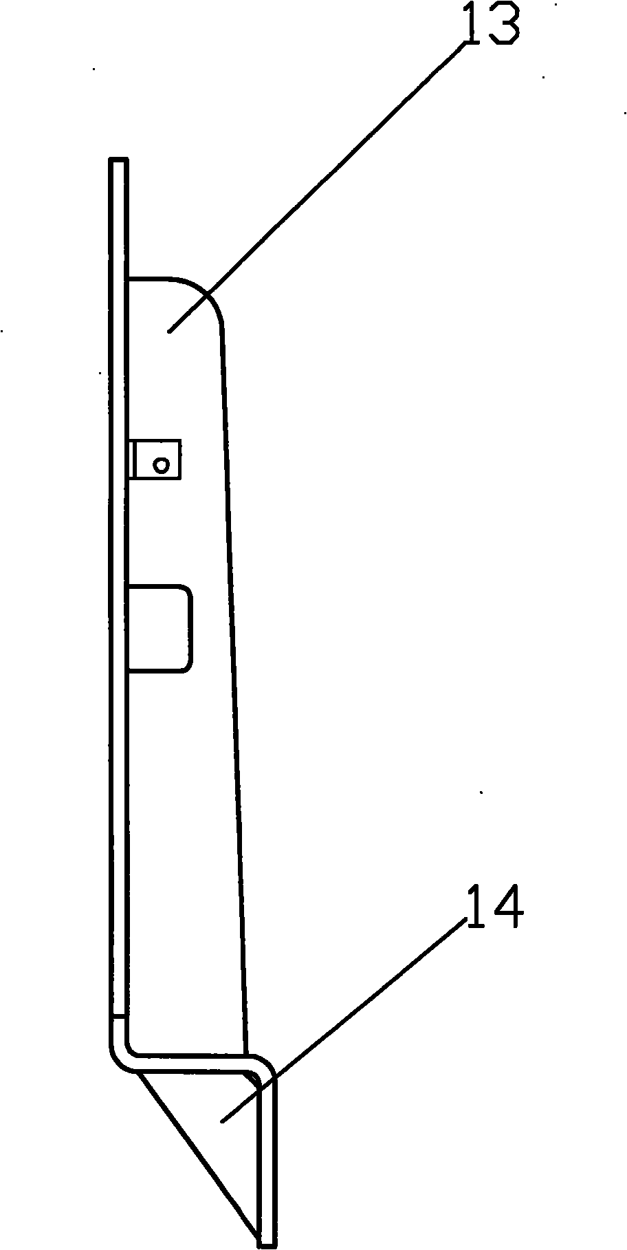 Power hood locking structure for industrial vehicle