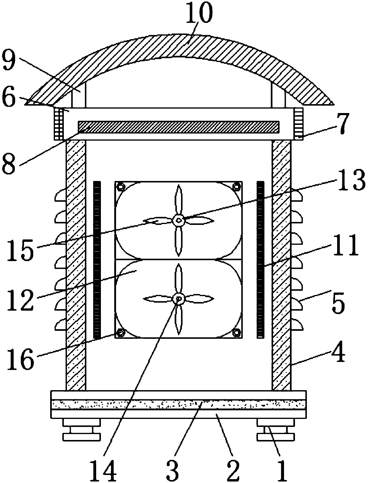 Electric control cabinet with heat dissipation function