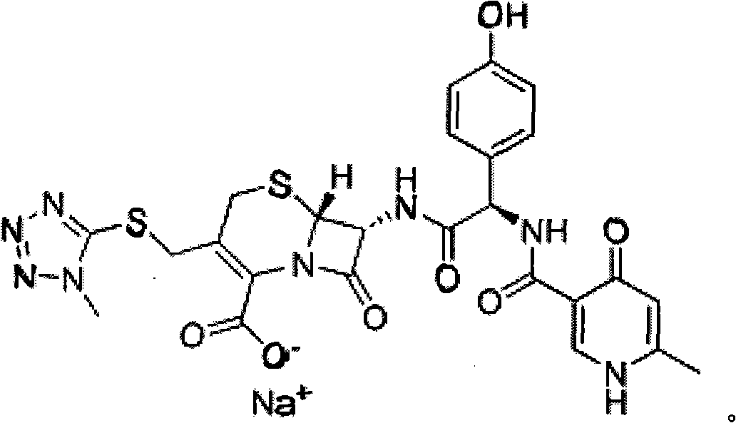 Composite method for cefpiramide midbody D-alpha-(4-Hydroxy-6-methylnicotinamido) hydroxyphenylacetic acid