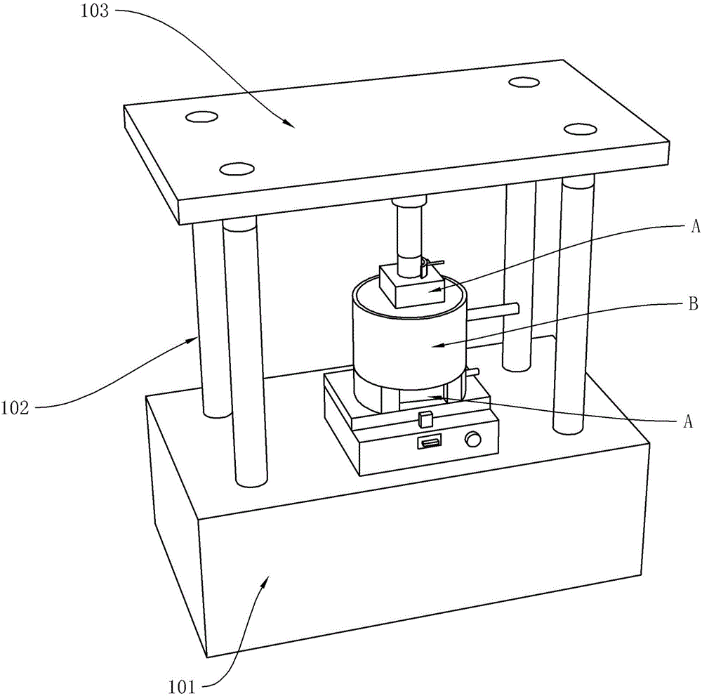 Rock tensile strength test apparatus capable of applying confining pressure