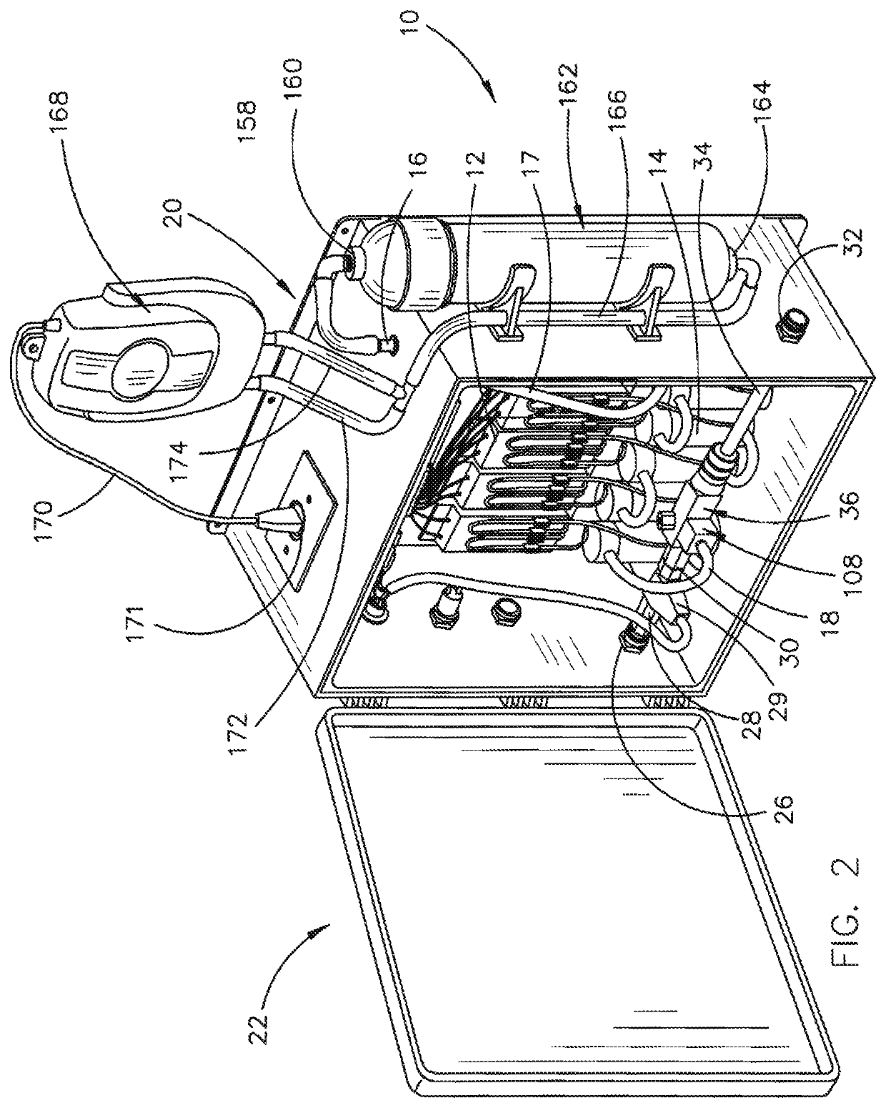 System for creating an oxidation reduction potential (ORP) in water for pathogenic cleansing and/or degreasing of hard surfaces and equipment