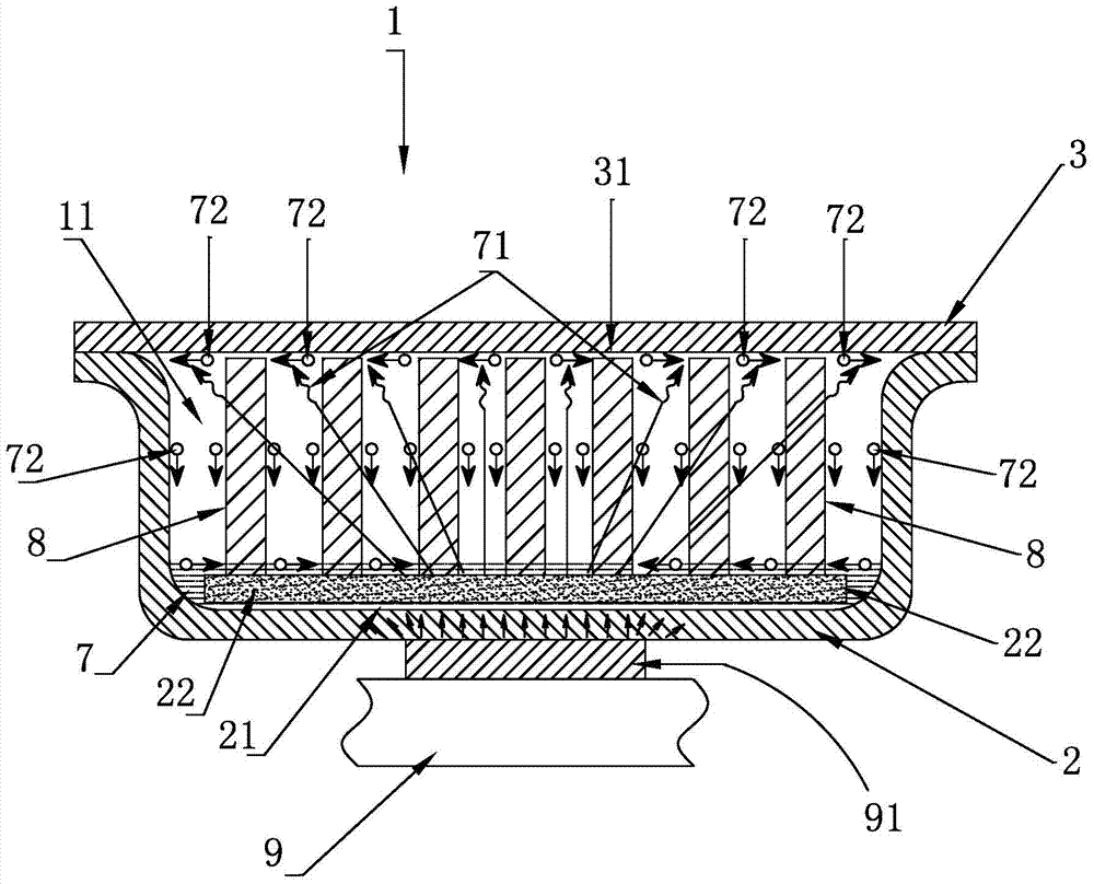 Vapor chamber and method for manufacturing same