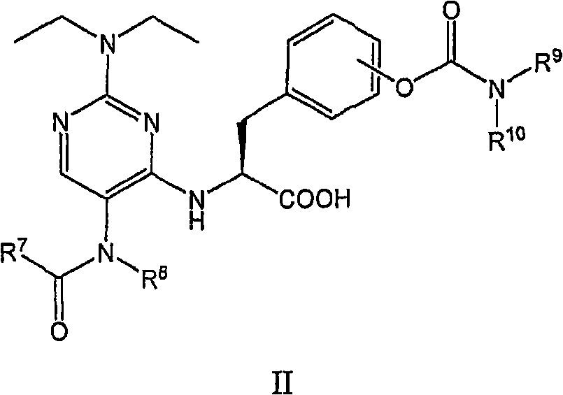 Pyrimidinyl amide compounds which inhibit leukocyte adhesion mediated by VLA-4