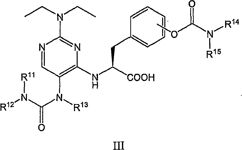 Pyrimidinyl amide compounds which inhibit leukocyte adhesion mediated by VLA-4