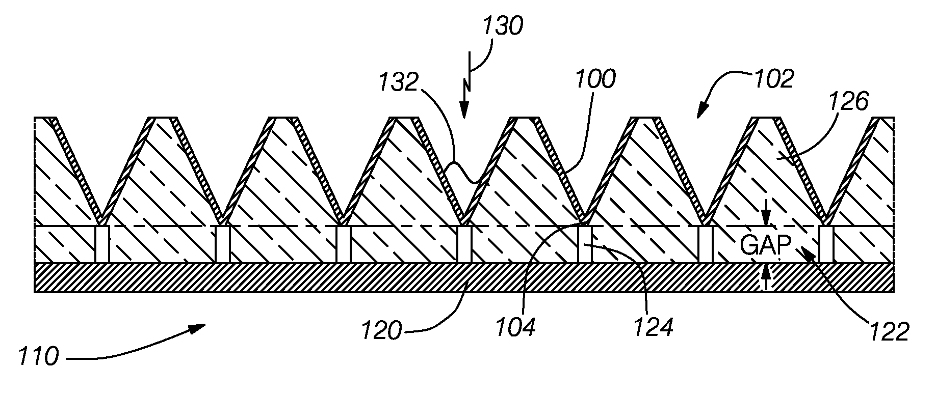 Photo induced enhanced field electron emission collector