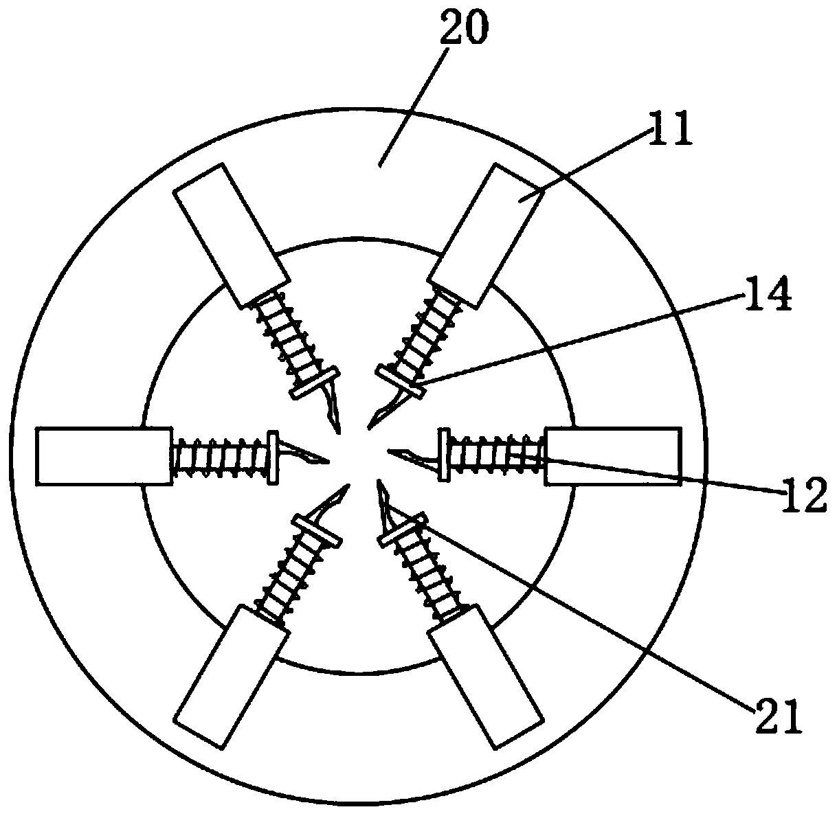 Sugarcane peeling device for agricultural production