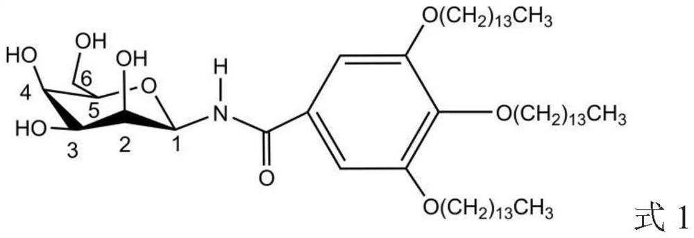 Reversible phase-change atomized liquid gel containing sugar-amide-aryl-hydrocarbyl four-segment sugar-based gelling agent and its preparation method and application