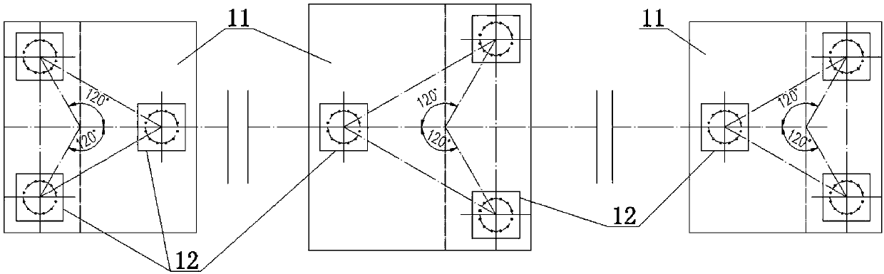 +/- 800 kV convertor station direct-current field high-voltage equipment mounting structure